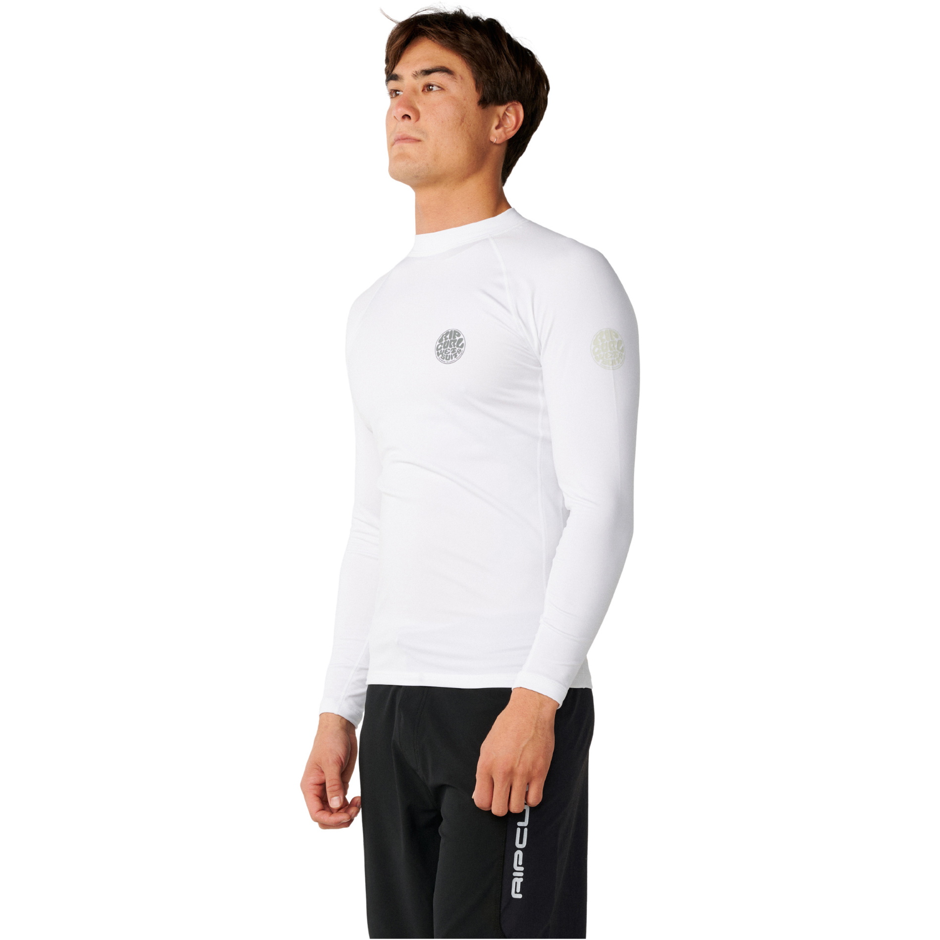 2026 Rip Curl Mens Icons UPF Brushed Long Sleeve Rash Vest 196MRV - White